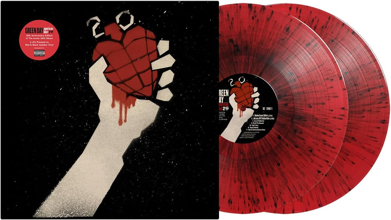 Green Day - American Idiot (Limited 20th Anniversary Red & Black